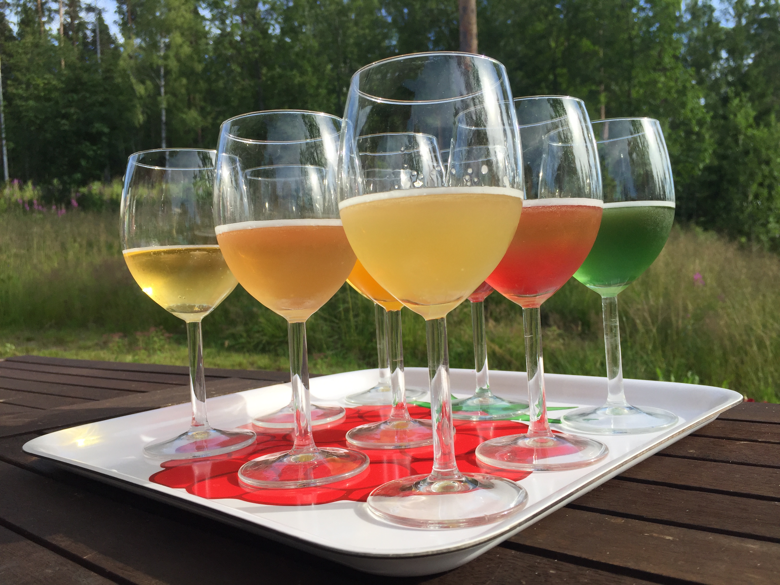 Berliner weissen maistelua eri tavoilla