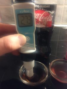 pH-mittaus, Coca-Cola
