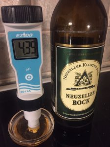 pH-mittaus, Neuzeller Bock
