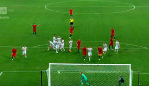 Ronaldo scores, POR-ESP 3-3